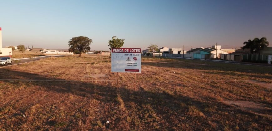 Lotes de 250 m² até 300 m²